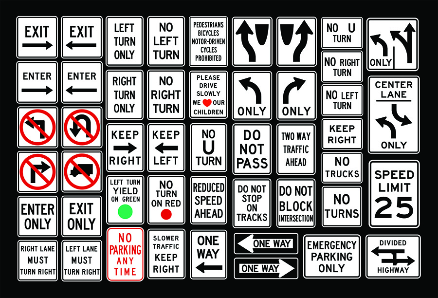 traffic regulatory signs