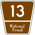 What Colors Are Guide Signs National Forest