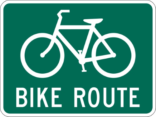 Guide Signs For Freeways & Expressways Bike Route