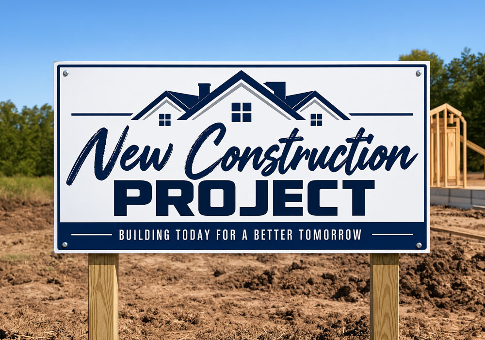New Construction Project Sign