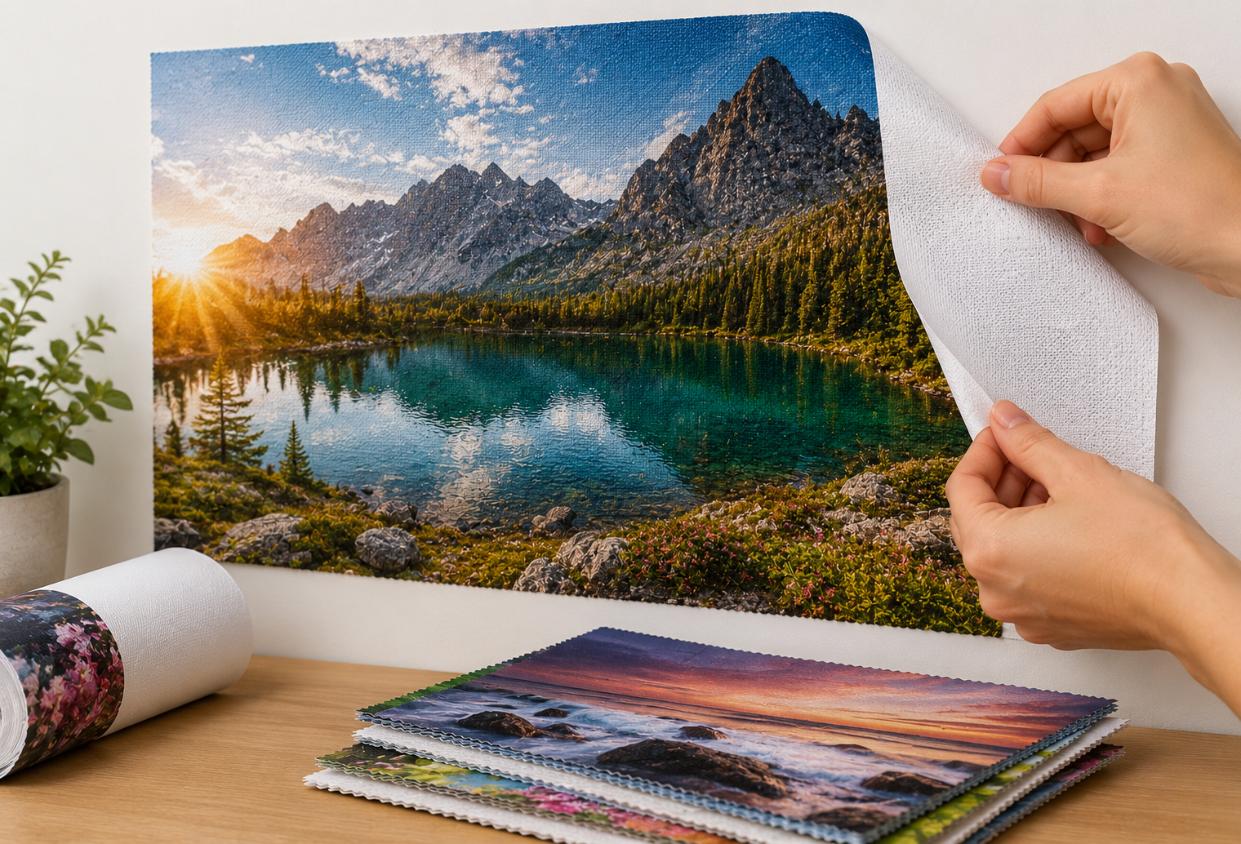 Photo Tex – Removeable & Self Adhesive Fabric Photo Paper