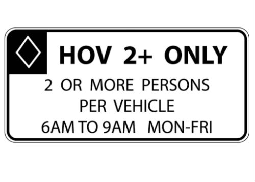 Preferential Lanes Carpool Lane