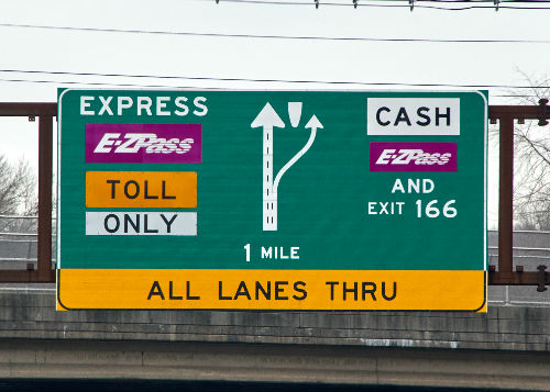 Toll Road Signs Express Tolls