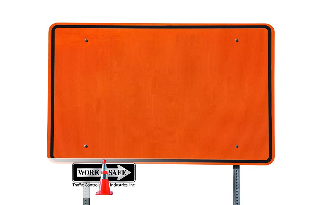 Orange Stop Sign