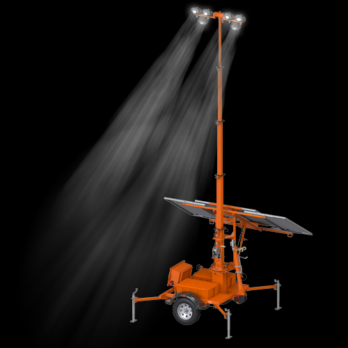 PSLT-4000S Trailer-Mounted Solar Light Tower