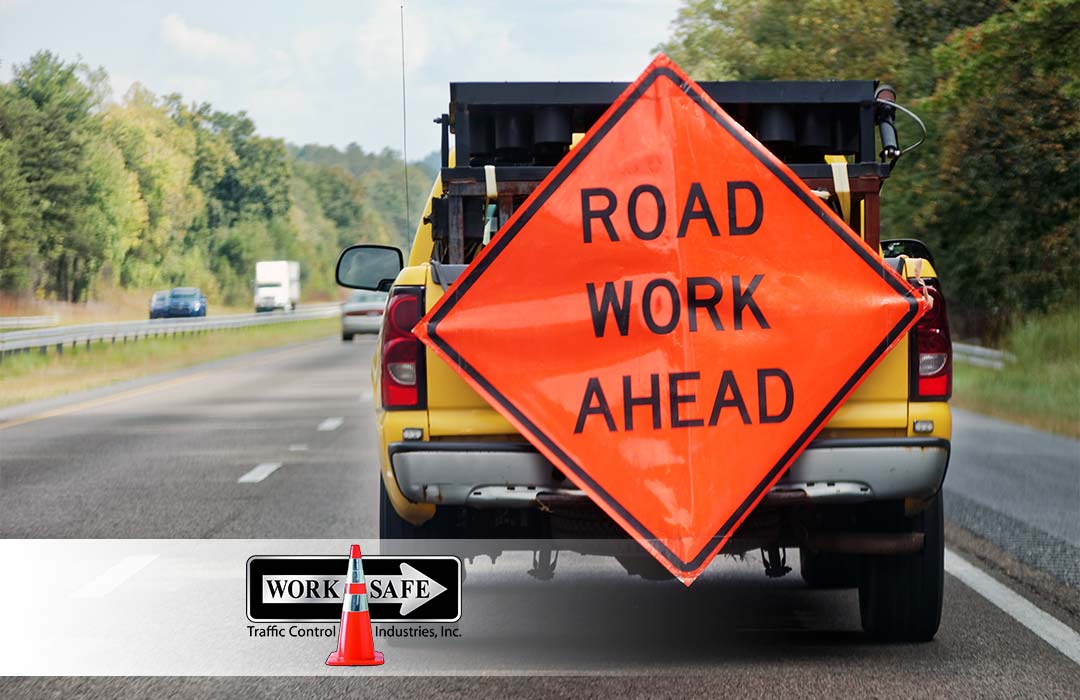 Road Work Ahead Sign