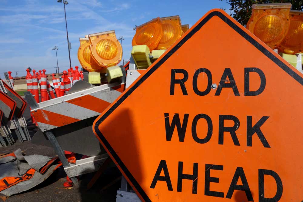 Road Work Sign
