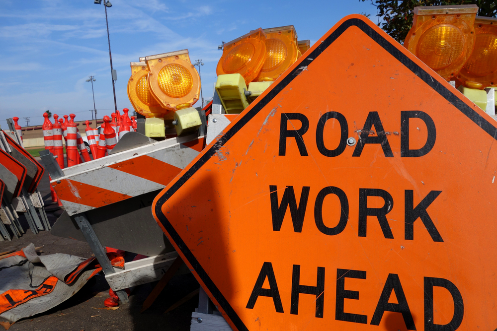 Work zone safety sign