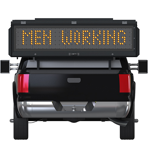 TM-1056 Truck Mounted Message Sign with Men Working Verbiage