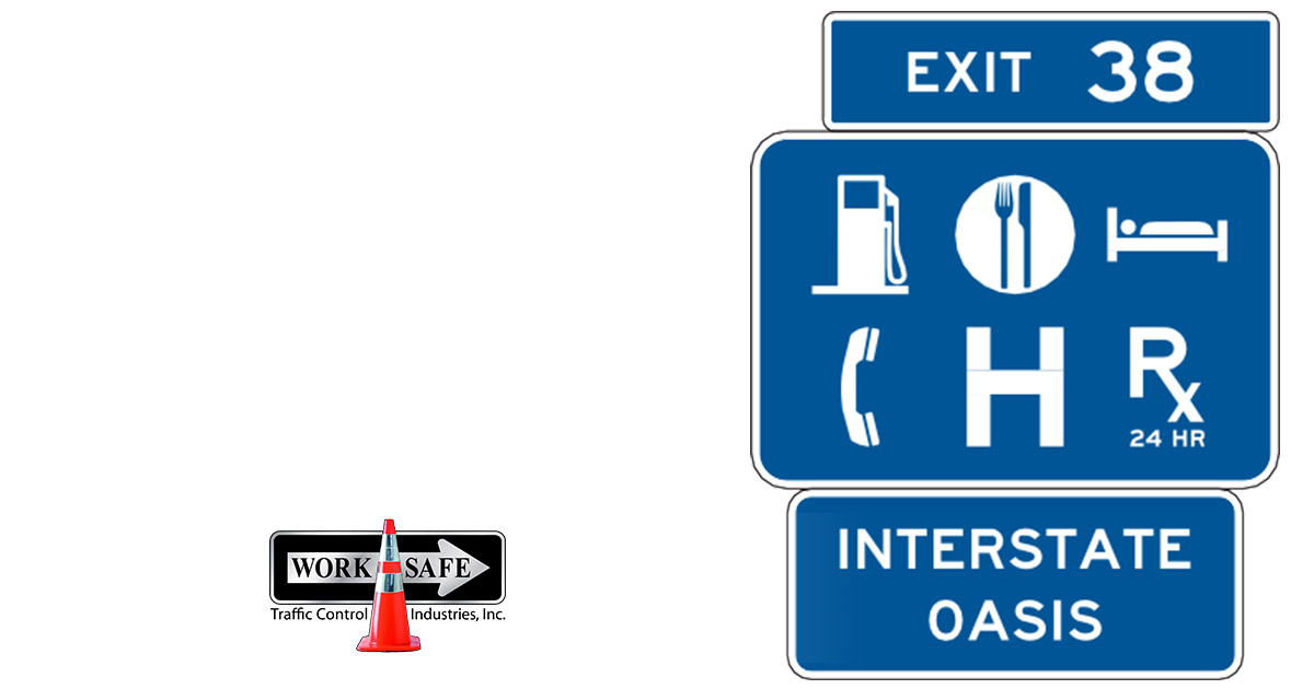 What Do Blue Road Signs Mean? | Worksafe Traffic Control